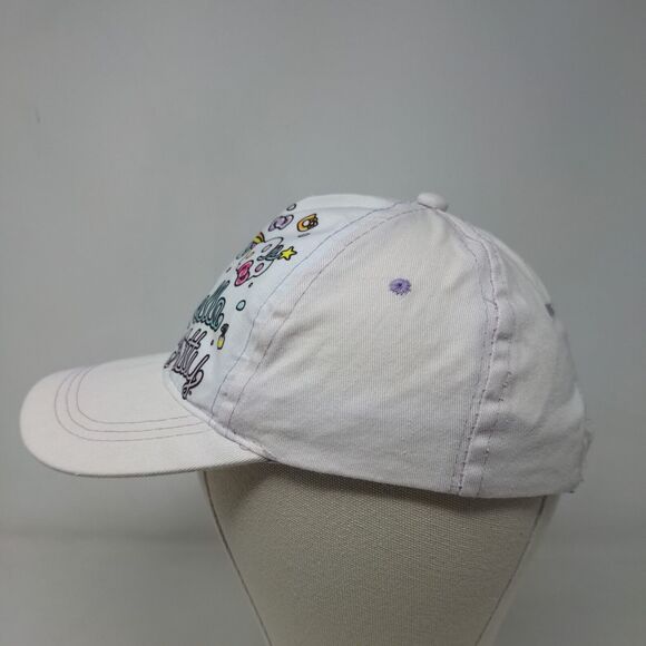 Hello Kitty Sanrio Girl's Strapback Hat White Adjustable Graphic Rainbow 2023 - Picture 3 of 8